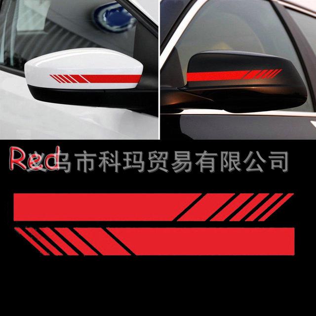 2pc Rear View Mirror Car Sticker,Car Accessories 5 Color Reflective Sticker For E90 E46 E92 E87 G20 Exterior Accessories