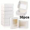 30 szt. Wielokolorowe Pudełka na Mydło do Opakowania Mydła Domowej Roboty Pudełka Prezentowe z Okienkiem Małe Prostokątne Pudełka do Pakowania Mydła Pudełka na Słodycze Pudełko do Pakowania Prezentów