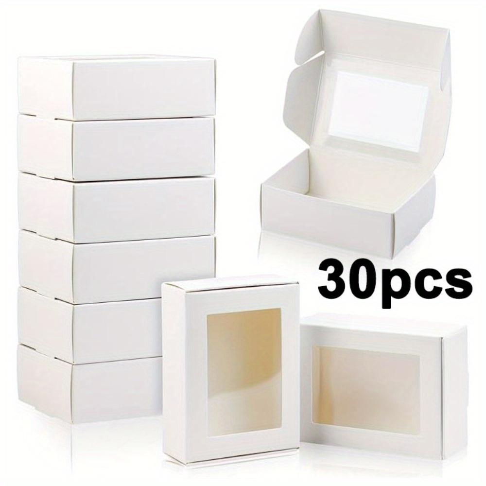

30 шт. разноцветных мыльниц для упаковки домашнего мыла, подарочные коробки с окном, маленькие прямоугольные коробки для упаковки мыла, коробки для угощений, подарочная упаковка 30pcs хаки