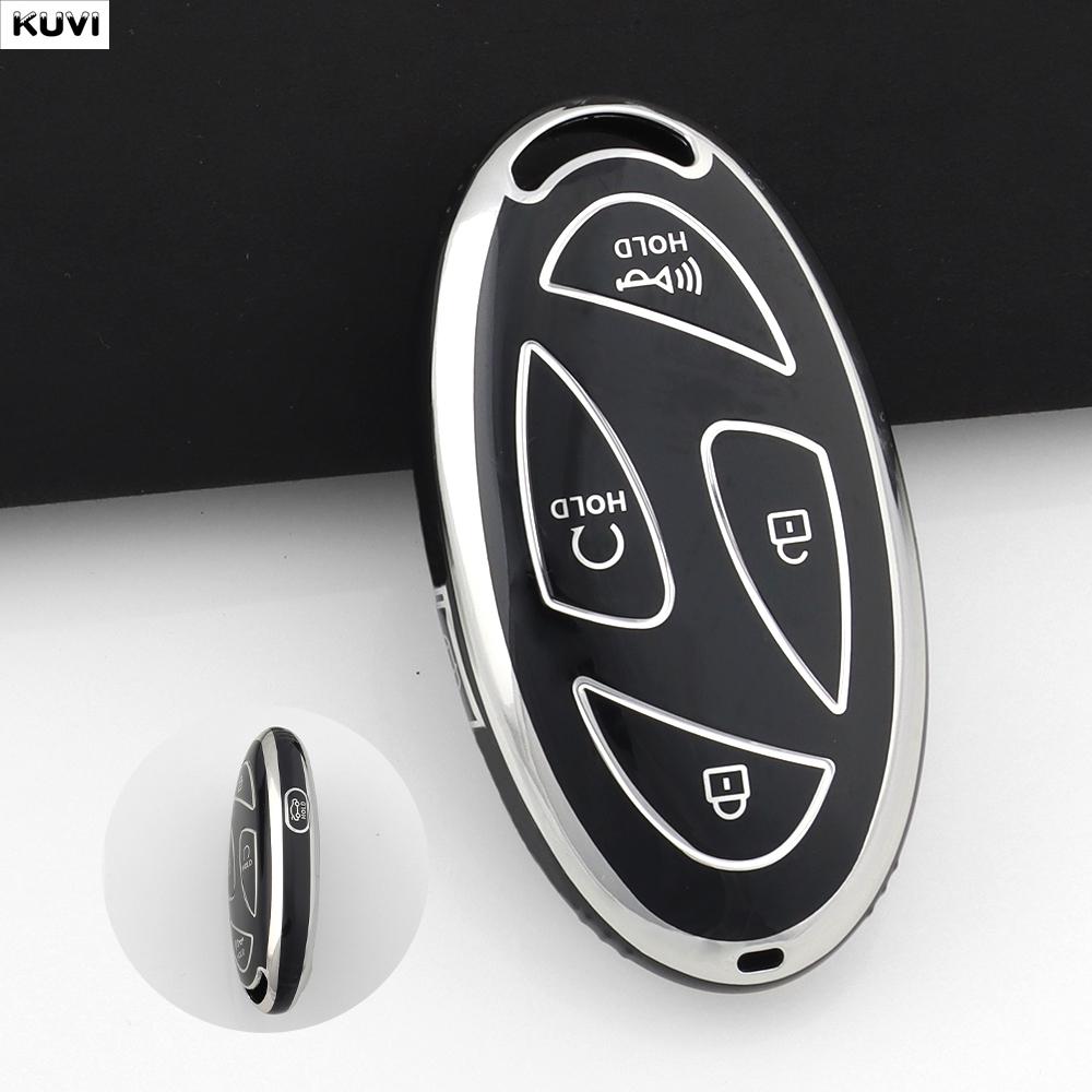 

Soft TPU Car Remote Key Case Cover Shell For Hyundai IONIQ 6 New Grand Prix GN7 Kona 5 7 Buttons Protected Fob Holder Keyless