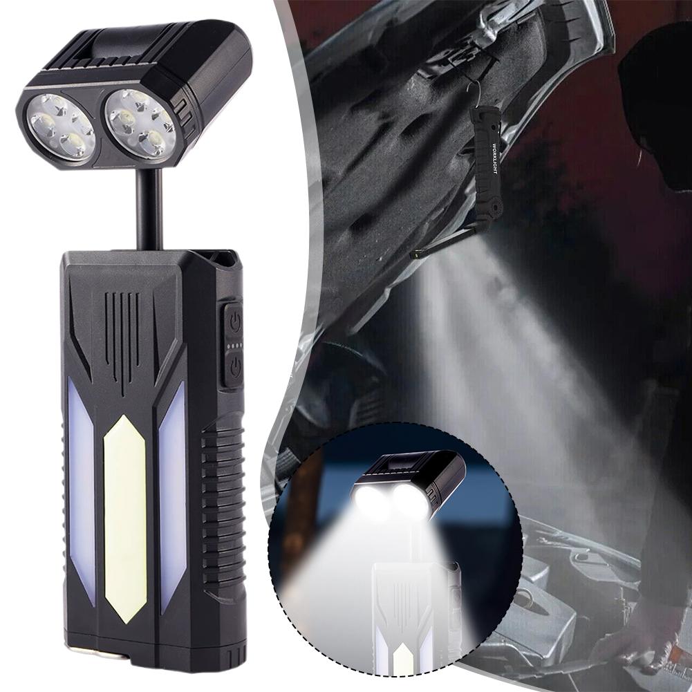 Multi Functional Outdoor Camping Lamp Head With 180 ° Horizontal Rotation And Stretchable Suspension Magnetic Maintenance Light