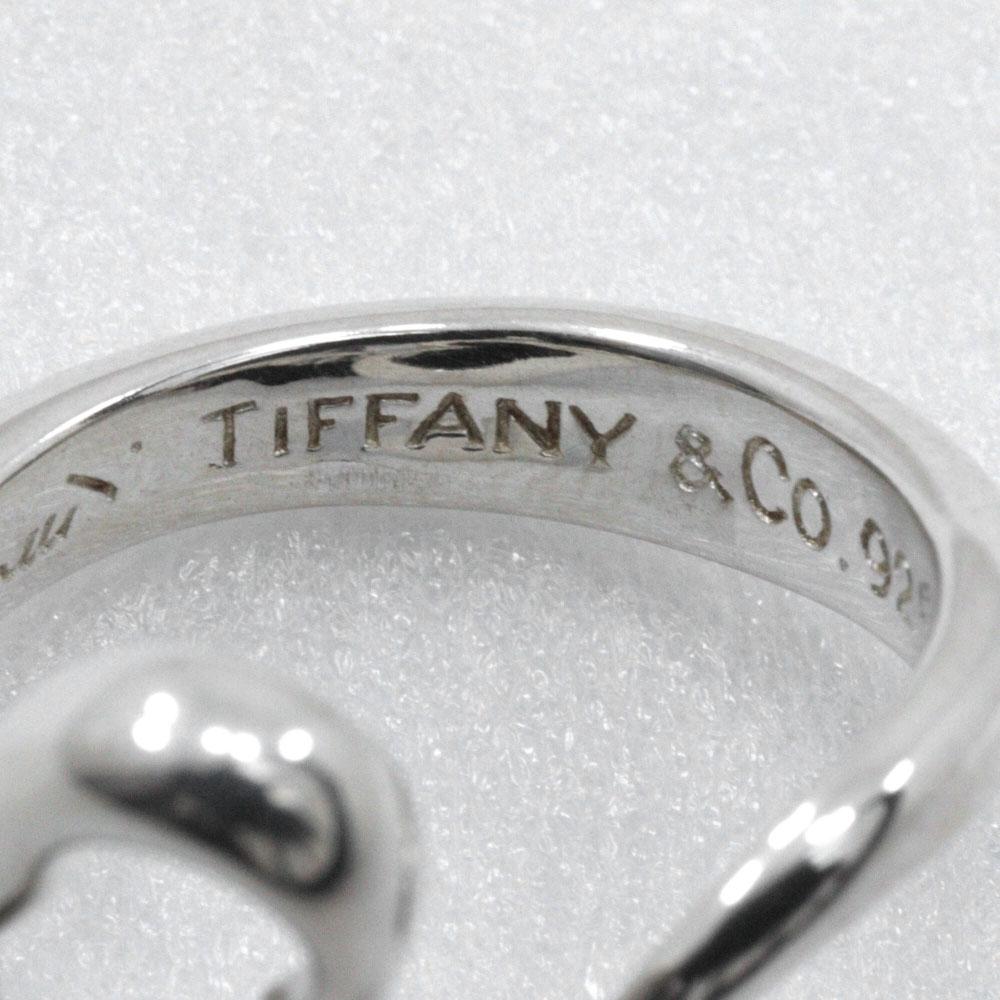 TIFFANY&Co. Open Heart Ring Elsa Peretti Silver925 #4.9(US Size) Heart 4.7g Women Used