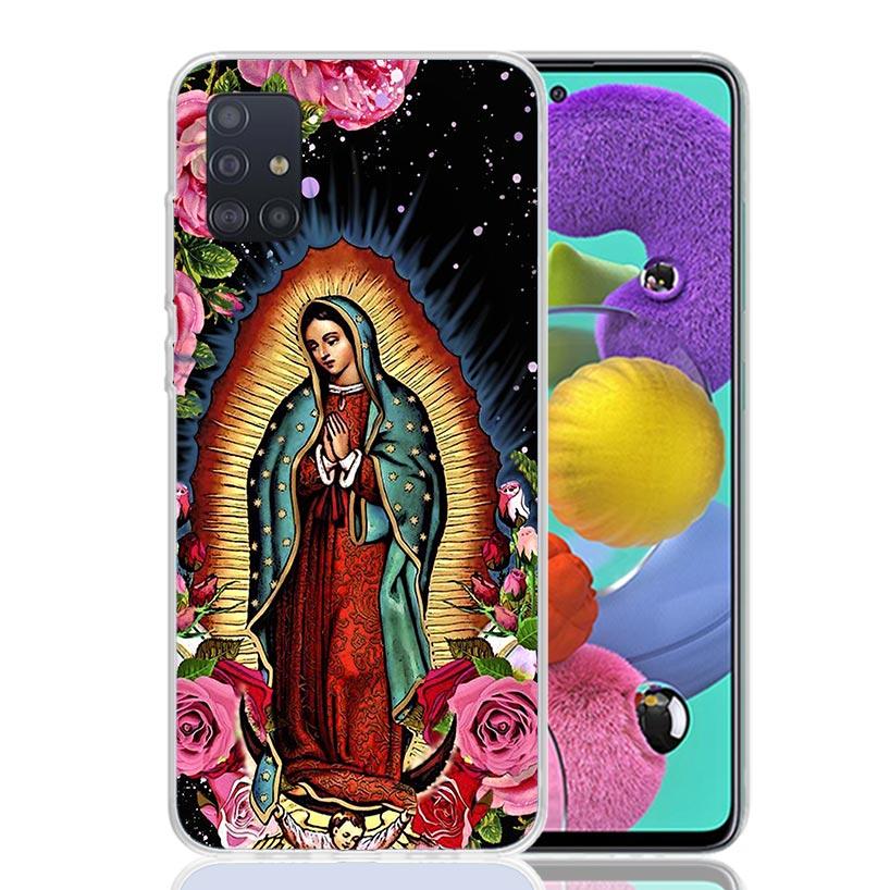 Virgin De Guadalupe Virgen Mary Phone Case For Samsung Galaxy A52 A32 A22 A12 A02S A50S A30S A51 A31 AA71 Note 20 Ultra 10 S10 P