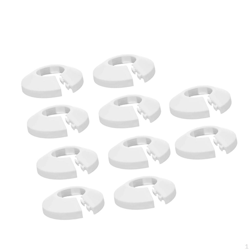 10Pcs Water Tube Covers Plumbing Cover for 17mm Diameter Easy to Install