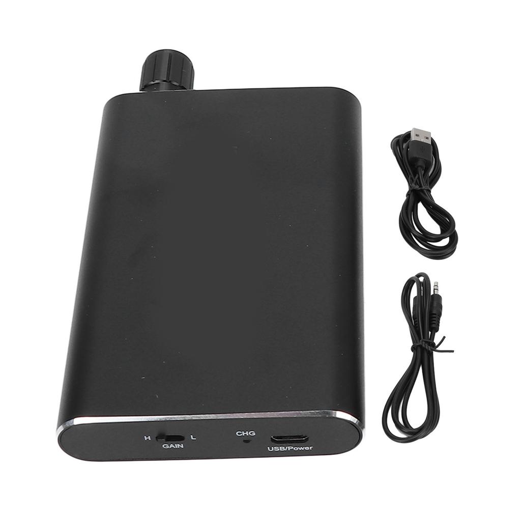 HiFi Headphone Amplifier Portable Headphone Amp AUX Subwoofer Amplifier Low Noise 2 Stage Gain Switch