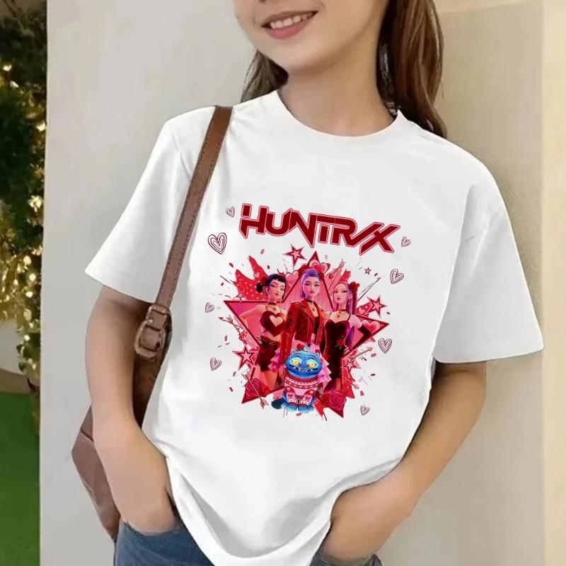 

Kpop Demon Hunters Children s T Shirt Women Short Sleeve Saja Boys Kids Tee Kpop Demon Hunters Tshirt Boys Girls Family Clothing 110