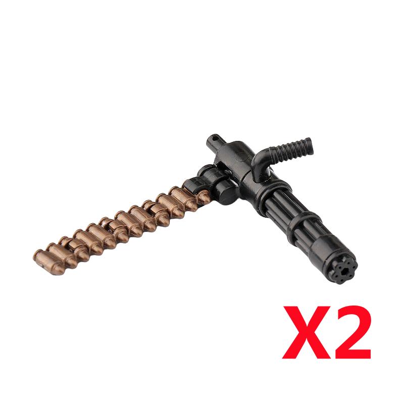 Military Soldier Figures Weapon Building Blocks Accessory Machine Guns Gatling Moxin Nagan Rocket Launcher Shield Toys Gift D124