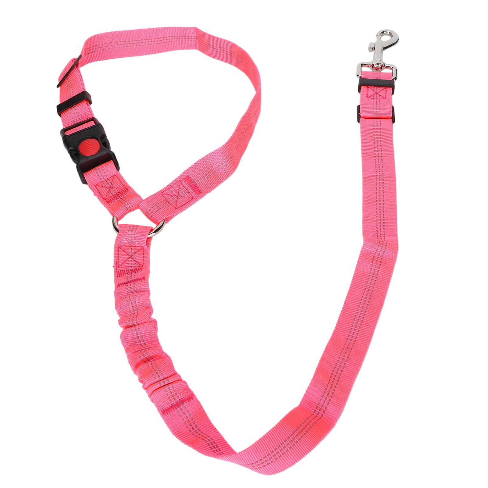 

Регулируемый подголовник для домашних животных, ремень безопасности для собак, нейлоновый светоотражающий ремень безопасности для автомобиля, фиолетовый розы красного