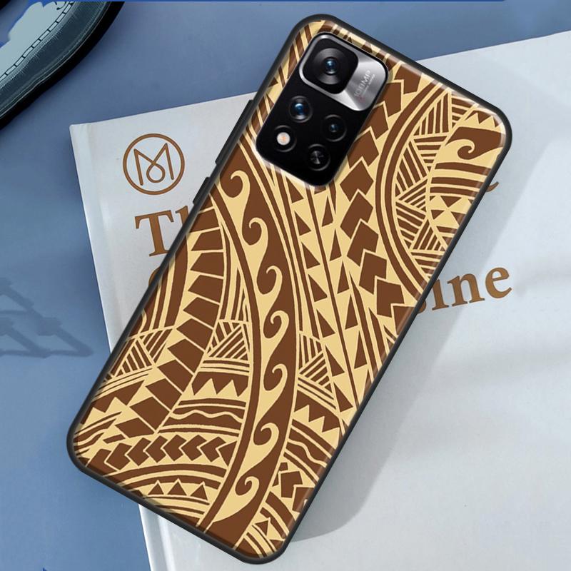 Maori Tribal Samoan Polynesian Case For Xiaomi Redmi 14C 13C 10C 12C Redmi Note 13 14 Pro 12 11 9 10 9S 10S 11S 12S Cover