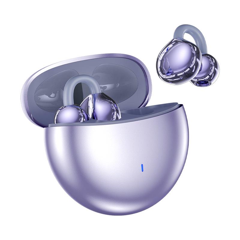 Cross-Border AI Smart-Translation Bone Conduction Bluetooth Headphones: Clip-On, Wireless, Long Battery Life, Noise-Canceling Sports Design.