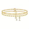 26-Letter Stackable Women's Anklet Set: Fashionable & Simple Summer Jewelry