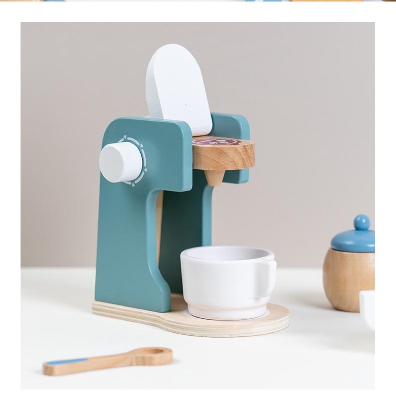Wood Kids Play Kitchen Set: Pretend Cooking Toy for Boys & Girls, Ideal Birthday Gift