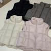 Womens 95% White Duck Down Puffer Vest With Stand Collar Lightweight Warm Slim Fit Winter 2026