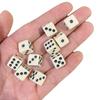 100 Piece 10Mm Acrylic Square Point Dice Puzzle Gaming 6 Sided Dice Diy Game Accessory Decider Birthday Parties Blackwhite Cube