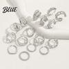 Slimming Hand Ring 1 Set Stackable Rings V-Shaped Geometric Finger