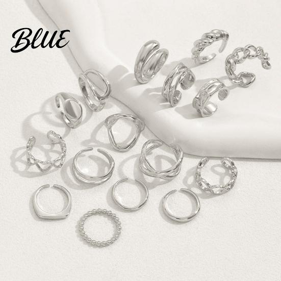 Slimming Hand Ring 1 Set Stackable Rings V-Shaped Geometric Finger