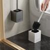 Toilet Brush Practical Bathroom Cleaning Brush Floor Freestanding or Wall Mounted for Home and Public Restrooms