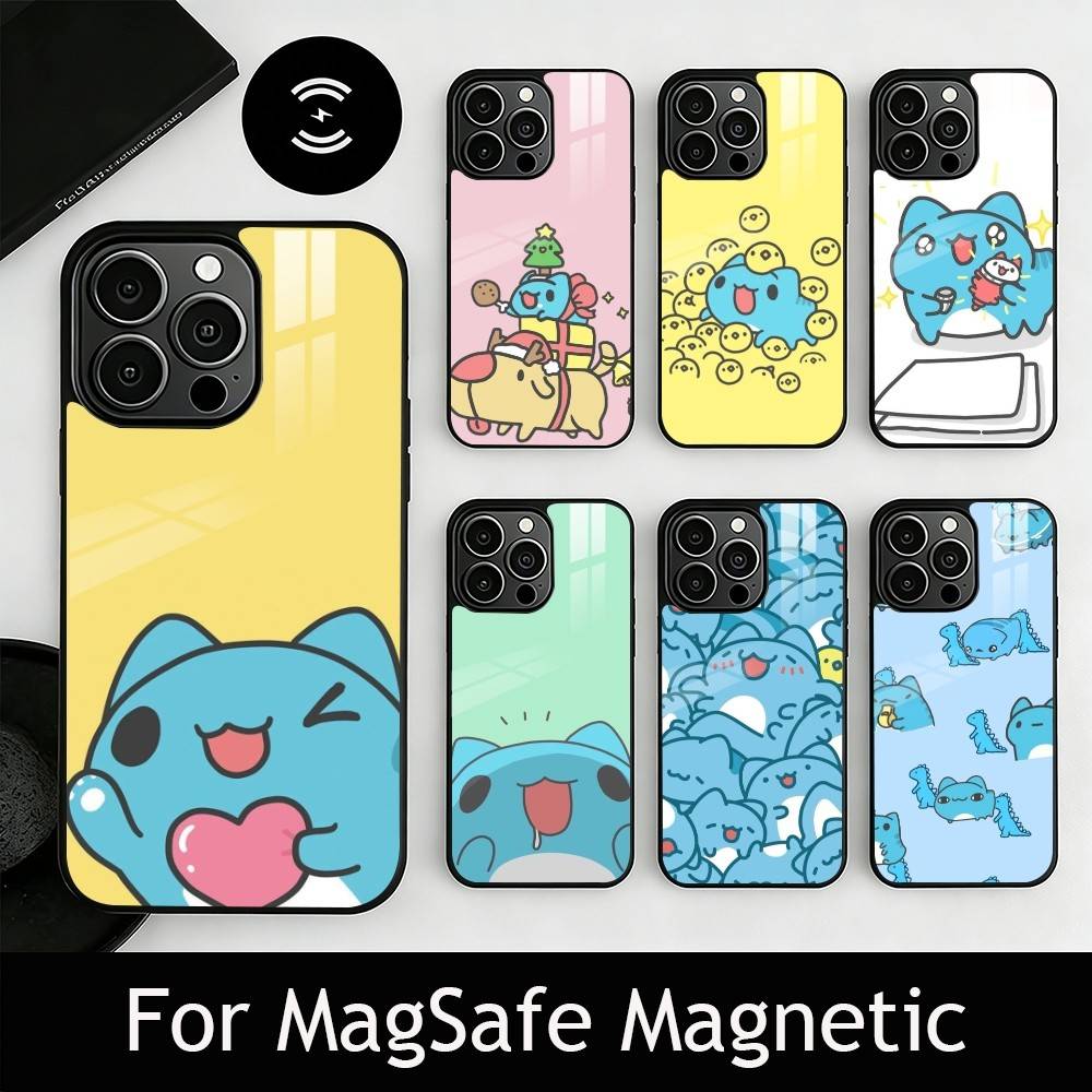 C-Capoo Kawaii B-Bugcat Phone Case For iPhone17,16,15,14,13,12,11 Plus,Pro Magnetic with Magsafe Wireless Charging