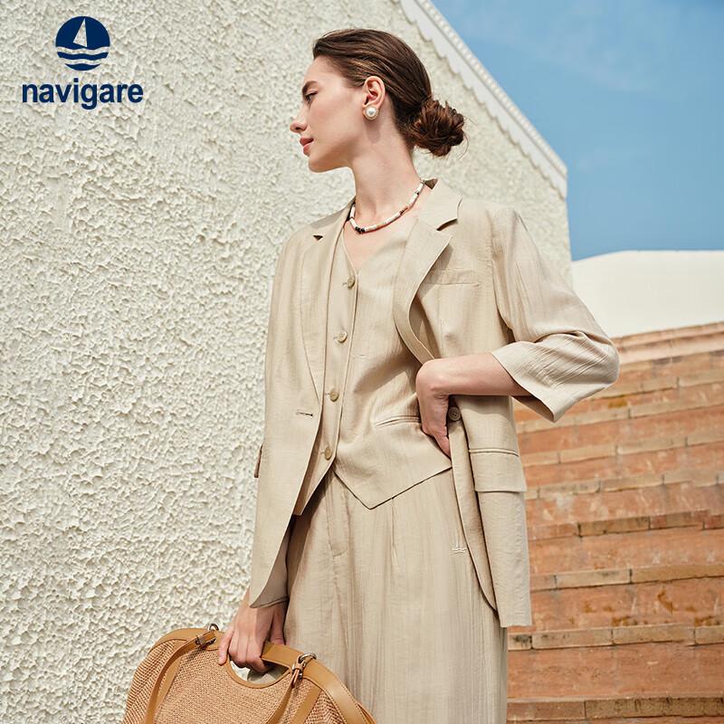 

Navigare Женский пиджак с рукавом 3/4 для поездок на работу M