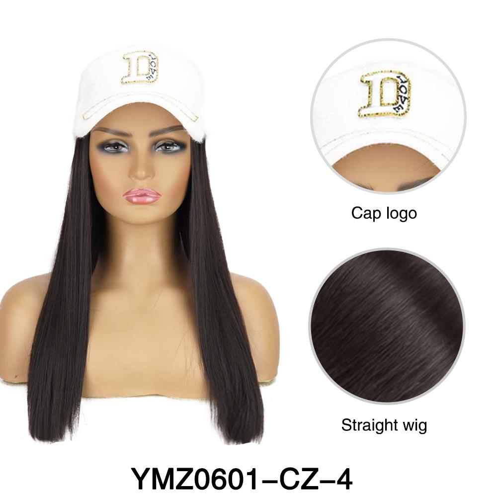 

LISI HAIR Синтетична довга бейсболка з нарощеним волоссям, регульований капелюх, перука, стійке до високих температур, для жінок 50cm
