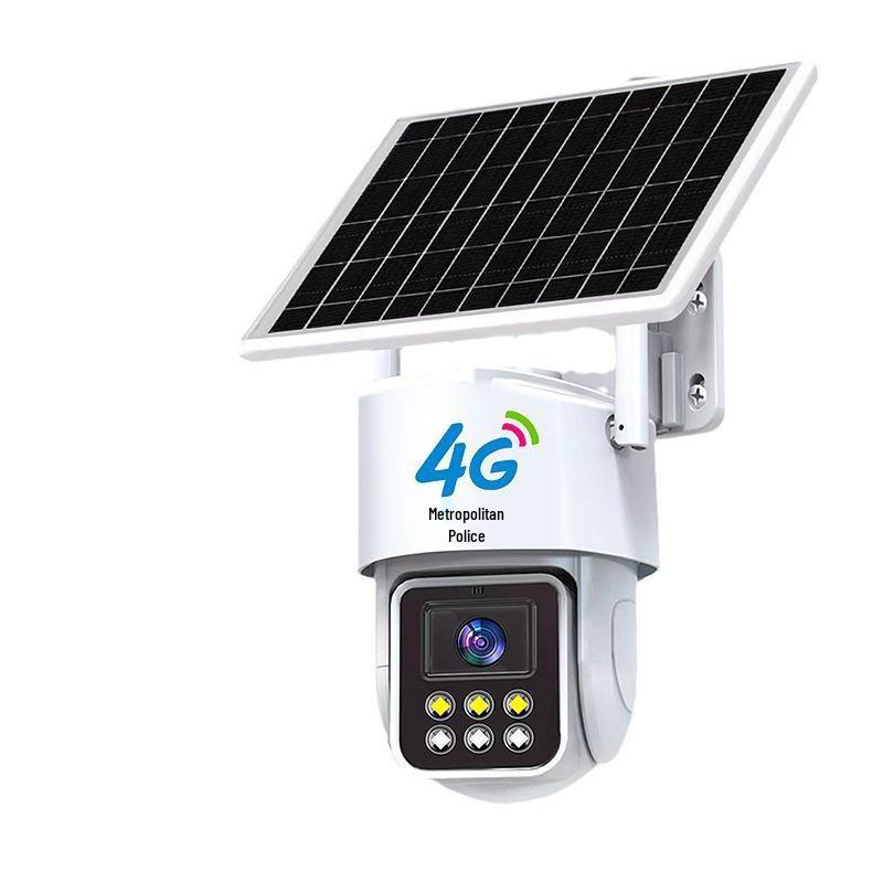 Jingshiwei 360° Solar 4G Camera: Waterproof Remote & Night Vision Monitor