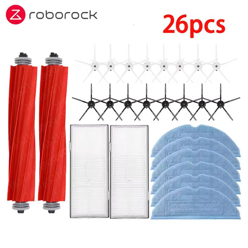 Roborock S7 S70 S75 S7Max S7 Maxv Ultra T7S Plus S7 Pro Ultra Accessories Main Brush Hepa Filter Mops Robot Vacuum Cleaner Parts