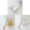 Geometric Baseball Wooden Earrings For Women Handmade Autumn Winter Jewelry