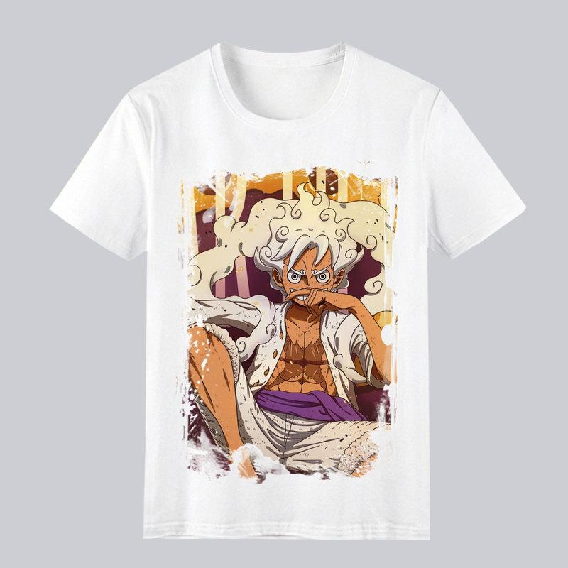 

One Piece Luffy Printed Pattern Tshirt A Comfortable and Highquality Cotton Parentchild Outfit S