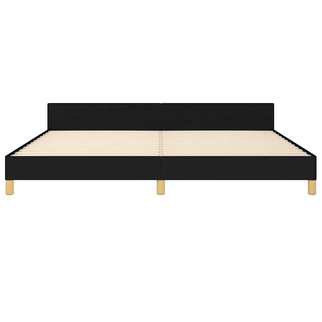 Vidaxl Bed Frame Without Mattress, Black, 200X200 Cm, Upholstered