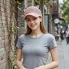 Cute Cat Ears Baseball Cap Hollow Design Diamond Decor Peaked Cap Simple UV Protection Flat Cap Unisex Outdoor