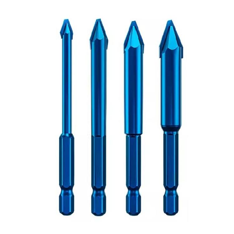 

Multipurpose Ceramic Drilling Bit Angled Head for Hard Surfaces Triangular Shank Power Tool Electric Tool Compatibility 1