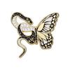 Gothic Animal Butterfly Snake Enamel Pins Sun Moon Snake Snake Lapel Pin  Jewelry Gifts