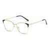 Fashionable Ultra Lightweight Retro Metal Frames Anti Blue Light Glasses Openwork Design Versatile Eyewear