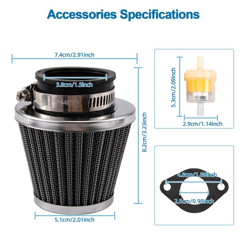 PZ22 Carburetor 22mm Carb Air Filter Kit For 110cc 125cc SSR CRF50 Predators Go Karts Pit Dirt Bike ATV 4 Stroke Engine