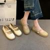 French Mary Jane small leather shoes women's 2025 new spring and autumn with skirt shoes women's single shoes gentle wind evening shoes
