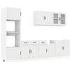 VidaXL Ensemble de 7 meubles de cuisine "Lucca" en bois d'ingénierie blanc brillant 3314743