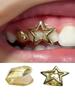 Y2K Punk Stern Grillz-Glänzender Hohl Pentagramm Zähne Schmuck mit Doppelzahn-Passform, Unisex Abnehmbares Mund-Accessoire für Partys