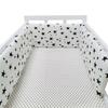 Cotton Baby Anti-Collision Crib Bumper Pad - Removable & Washable, Anti-Pinch Design for Newborns