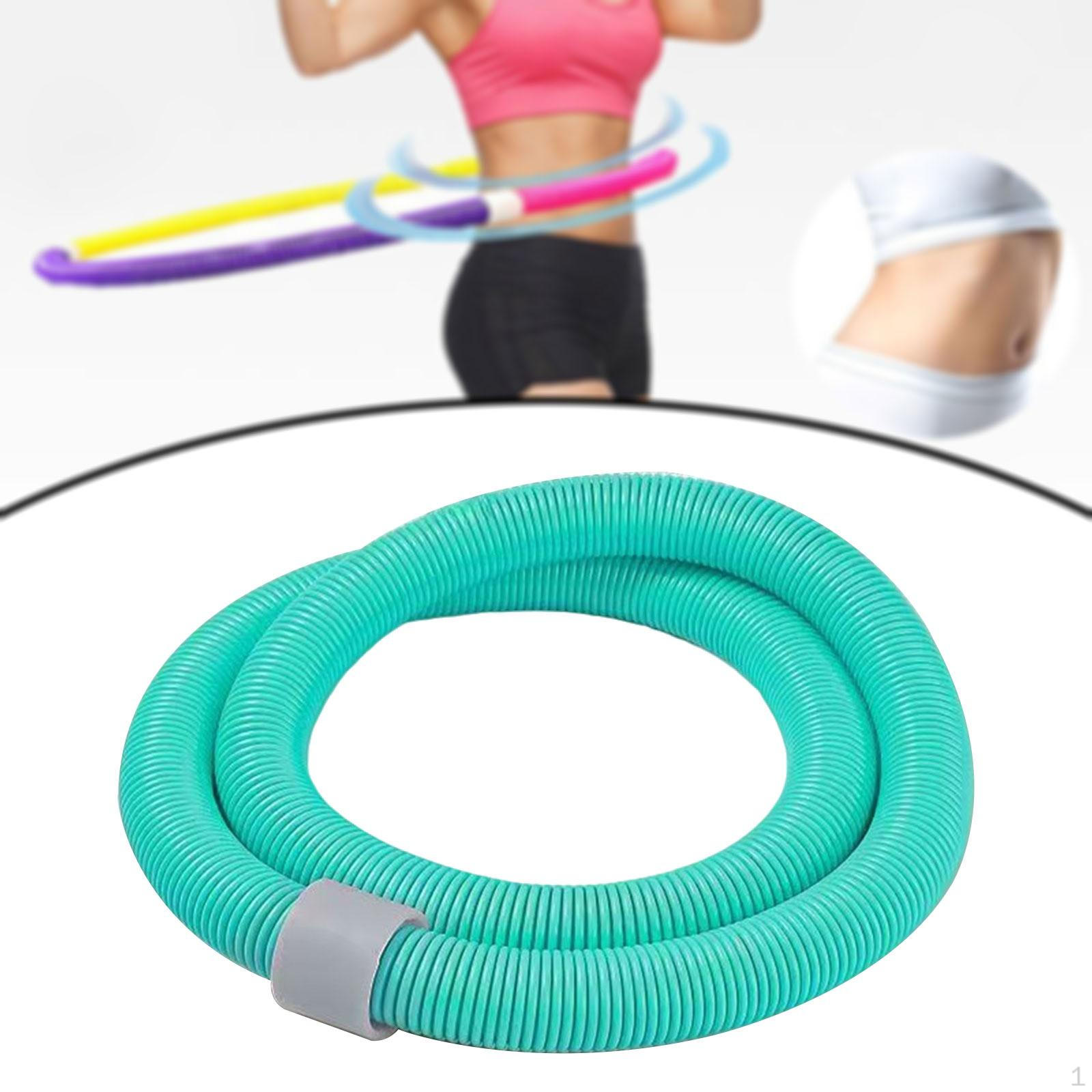 

800 г Складной фитнес-обруч, Мягкий пружинный утяжеленный обруч для занятий спортом в помещении и на открытом воздухе, Идеально подходит для детей зелёный