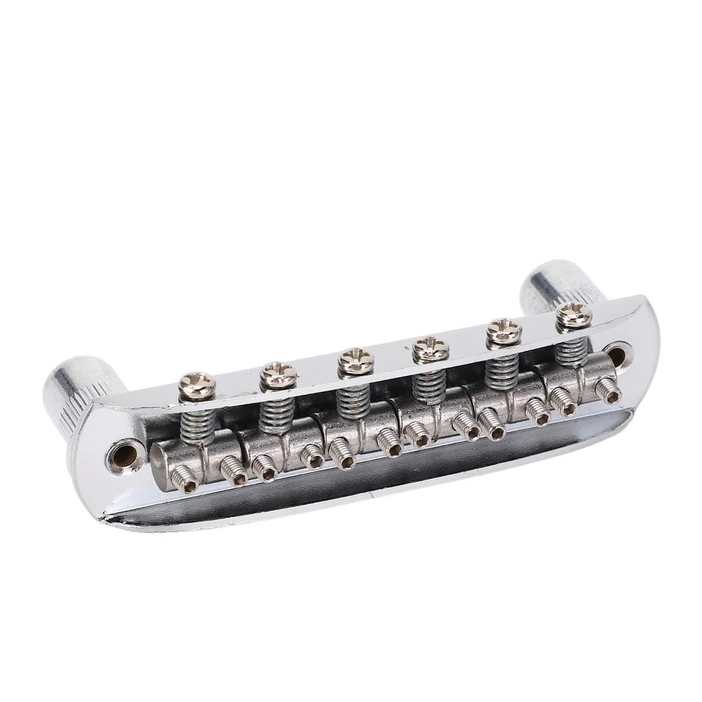 Guitar Bridge Replacement Zinc Alloy Top Load Adjustable Saddle Tremolo Bridge for Jazzmaster 6 String Guitars
