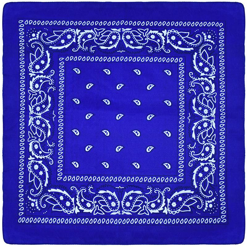Fashion Hip Hop Bandana Outdoor Unisex Black Hair Band Neck Scarf Headwear Wrist Wraps Head Square Scarves Print Handkerchief