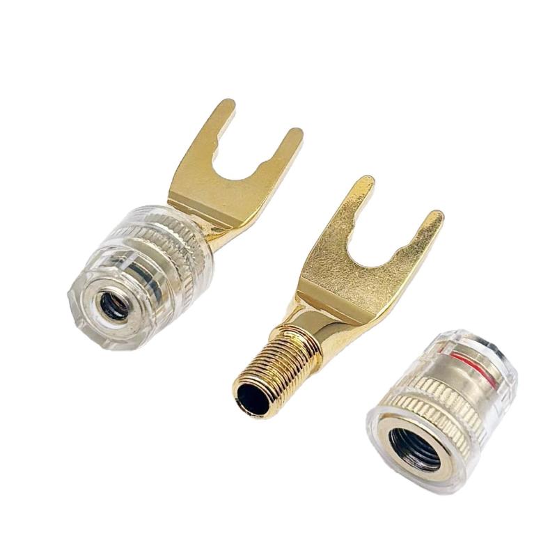 Speaker Amplifier Terminal Binding Post Nut Banana Plug Jack Socket Connector Long Thread Adapter