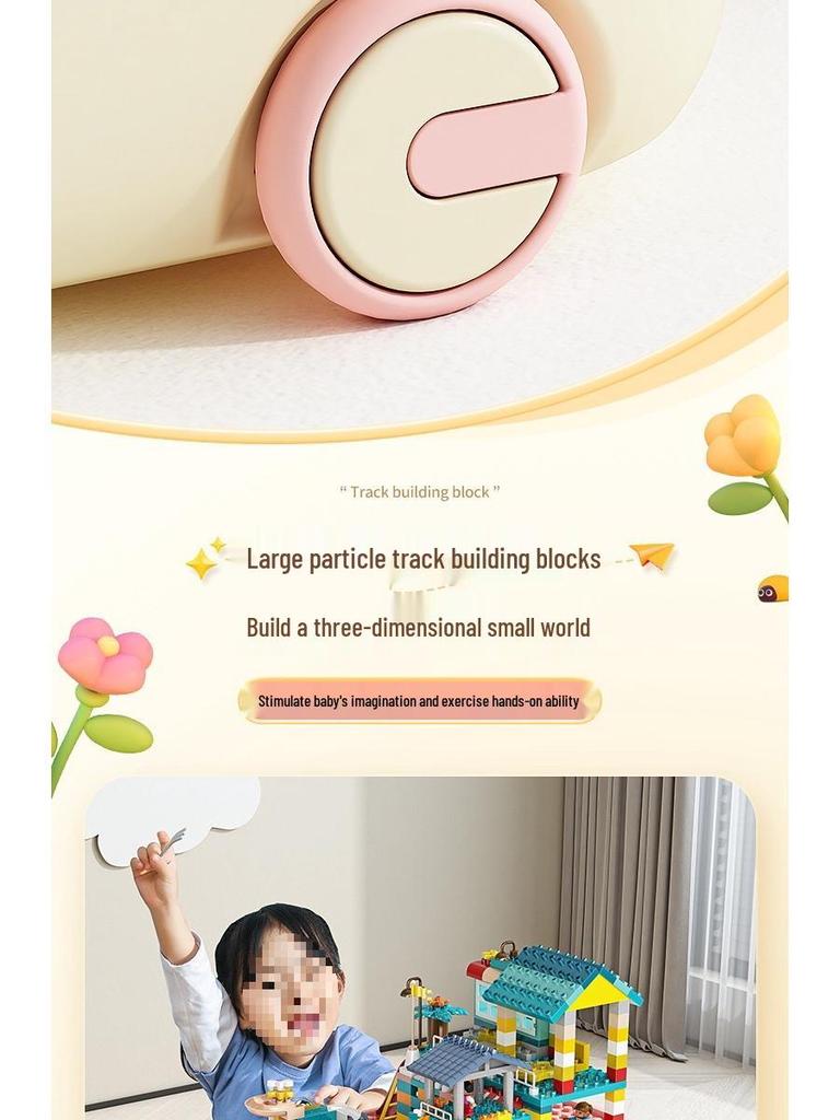 Kids' Large Capacity Plastic Storage Box for Toys, Snacks & Clothes