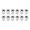 12PCS Guitar Through Body Ferrules Replacement Metal String Bushing for Electric Guitar