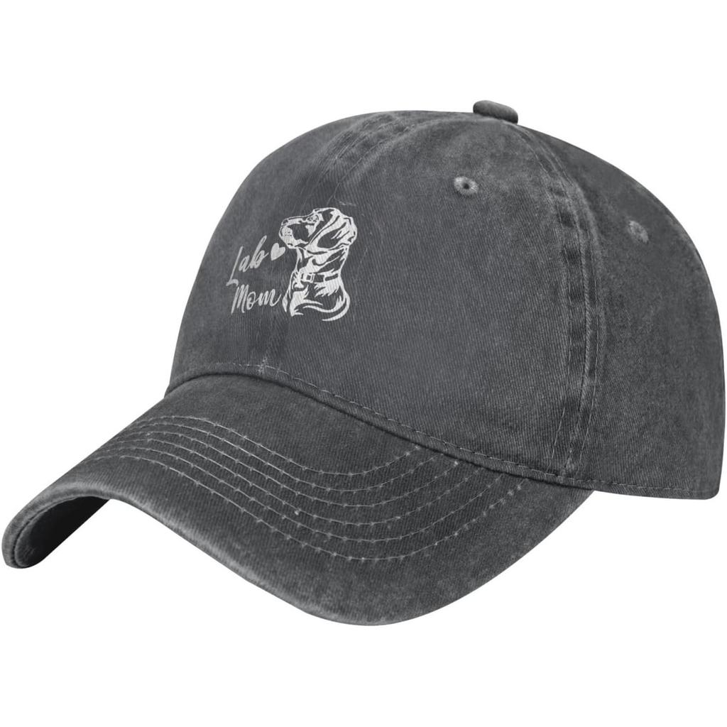 Labrador Mom Baseball Cap Washed Cotton Adjustable Low Profile Sun Hat for Unisex