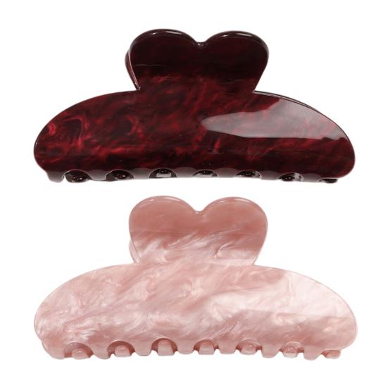 Women Hair Claw, High Elastic Spring Buckle Back Head Hair Clip, Geometric Shape Shower Hair Claw for Medium And Long Hair