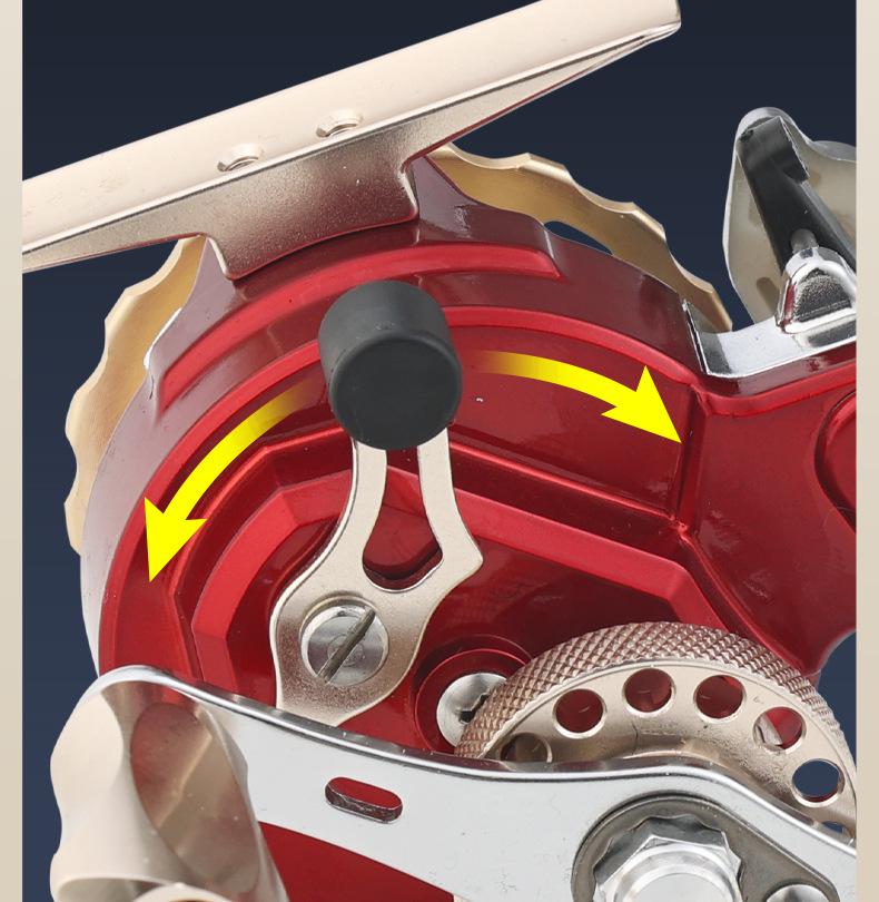 Kemeilong Red Devil 50: Ice & Raft Fishing Reel with Front Drag & Micro Jigging Capability