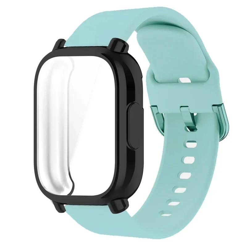Protector Case+Silicone Strap For Xiaomi Redmi Watch 5 active/5 Lite Full Cover Screen TPU Soft Shell and Breathable Sport Bands