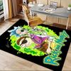 Rick Morty Adventure Carpet For Playroom Bedroom Living Room Sofa Home Decorkids Game Area Rug Nonslip Floor Mat