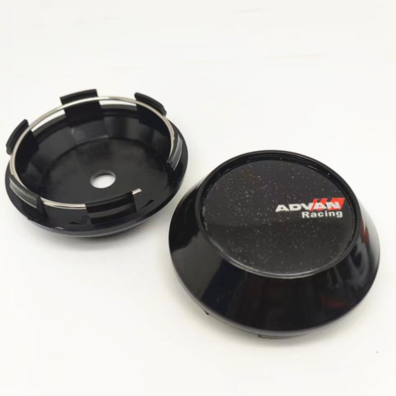 4pcs 65mm Advan Racing Wheels Center Cap Hup Car Replacement Dust Alloy Cover Hubcaps Logo Emblem Badge Auto Styling Accessories